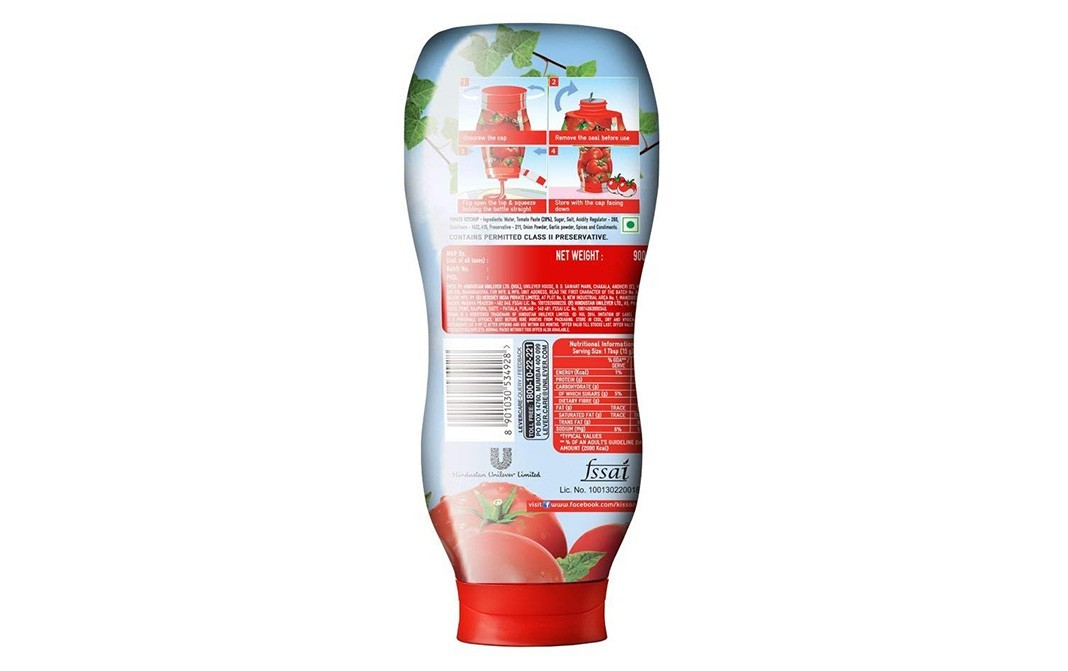 Kissan Squeezo Fresh Tomato Ketchup   Bottle  900 grams